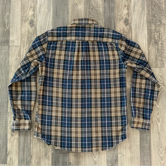 LL Bean Scotch Plaid Flannel Shirt
228061
Gold Blue Brown Plaid
Men’s Small - Picture 5 of 6